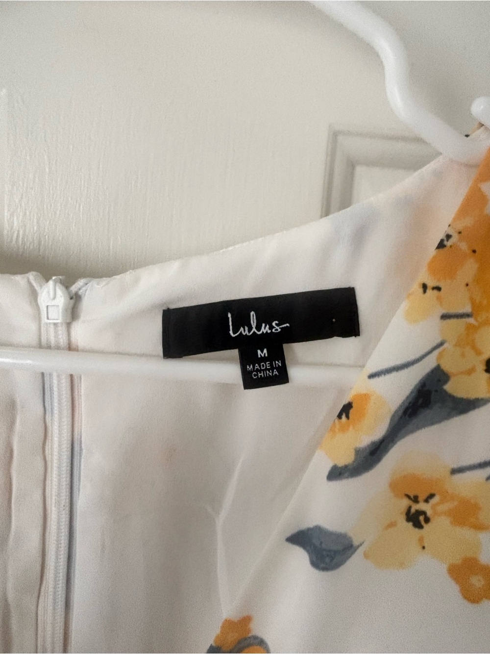 Lulu's White Floral V-Neck Hi-Low Midi Dress - Picture 8 of 13